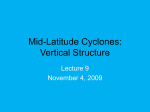 Mid-Latitude Cyclones: Vertical Structure