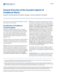 General Overview of the Causative Agents of Foodborne
