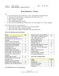 Study Questions – Exam 2