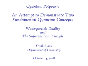 Quantum Potpourri