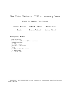 More Efficient PAC-learning of DNF with Membership Queries Under