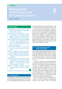 3 Management of the Small Pupil for Cataract Surgery