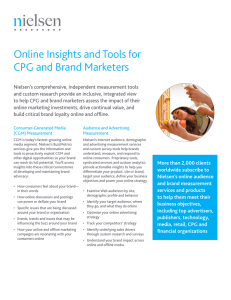 Online Insights and Tools for CPG and Brand Marketers