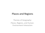 Places and Regions - AP Human Geography