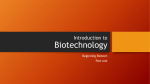 The Raw Materials of Biotechnology