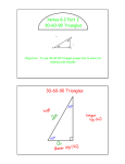 Notes 8.2 Part 2 30-60-90 Triangles 30-60