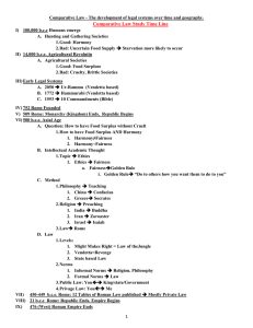 (신) Mid Term Exam Study Outline with Timeline