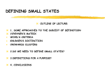 DEFINING SMALL STATES