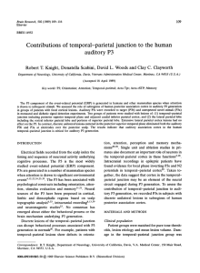 Contributions of temporal-parietal junction to the human