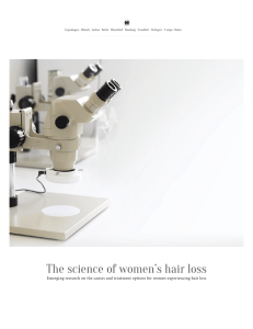 The science of women`s hair loss