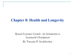 Overview of Chapter 8: Health and Longevity