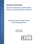 Addressing Climate Change through a Risk Management Lens