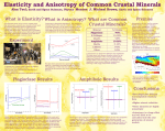 Elasticity and Anisotropy of Common Crustal Minerals