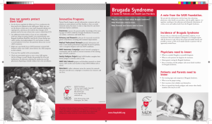 Brugada Syndrome - SADS Foundation