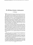 On Bribing Athenian Ambassadors - Greek, Roman, and Byzantine