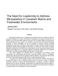 Microplastics in Canadian Marine and Freshwater