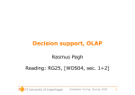 Decision support, OLAP