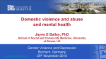 Domestic Violence and Abuse and Mental Health
