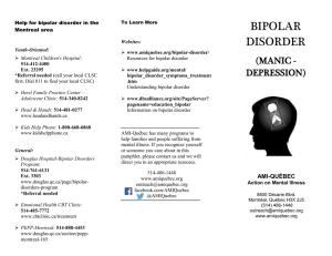 Bipolar Disorder - AMI