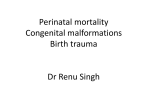 Perinatal mortality Congenital malformations Birth trauma