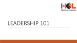 Leadership 101 PowerPoint