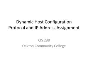 Dynamic Host Configuration Protocol