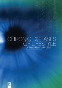 Chronic Diseases of Lifestyle in South Africa: 1995