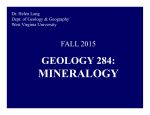 mineralogy - West Virginia University