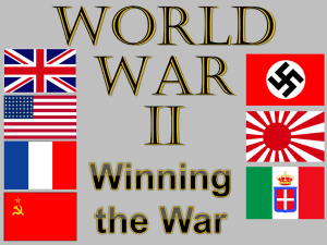 Winning WW II