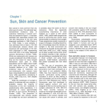 Sun, Skin and Cancer Prevention