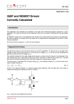 AN-1001: IGBT and MOSFET Drivers Correctly Calculated