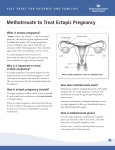 Methotrexate to Treat Ectopic Pregnancy