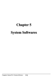 5-1 Chapter 5 System Softwares