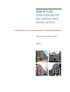 Sense of Place: Design Guidelines for New Construction in Historic