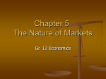 Chapter 5 The Nature of Market