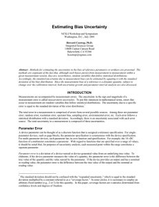 Bias Uncertainty - Integrated Sciences Group