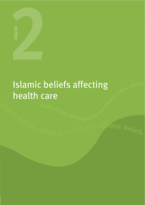 Islamic beliefs affecting health care