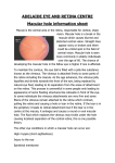 Macular Hole Information Sheet - Adelaide Eye and Retina Centre