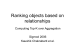 Ranking Objects based on relationships