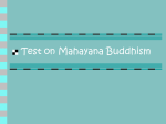 Test on Mahayana Buddhism - The Ecclesbourne School Online