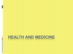 Health and medicine