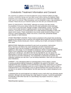 Endodontic Treatment Information and Consent