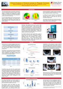 Clinical Analysis of Scleral Lenses on Regular Corneas