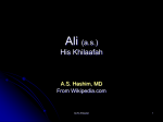 Ali: His Khilaafah - Islamicbooks.info