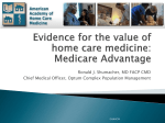In Medicare Advantage - American Academy of Home Care Medicine