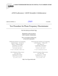 Test Procedure for Phase-Frequency Discriminator