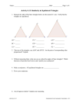 Activity 4.3.5 Similarity in Equilateral Triangles