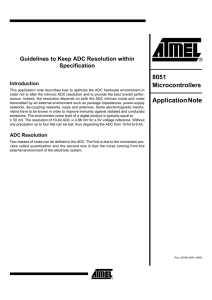 Guidelines to Keep ADC Resolution within Specification