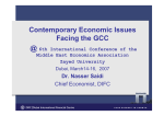 Contemporary Economic Issues Facing the GCC