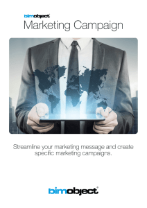 Streamline your marketing message and create specific marketing